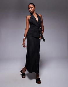 Юбка макси ASOS DESIGN в тонкую полоску