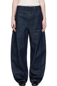 Lemaire Синие джинсы с перекрученным поясом