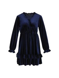 Faina Женское платье темно-синего цвета