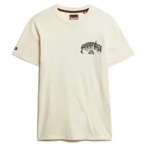 Футболка с коротким рукавом Superdry Biker Rock Relaxed Fit, бежевый