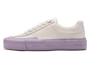 Кеды унисекс с низким верхом бежевый/фиолетовый Feiyue