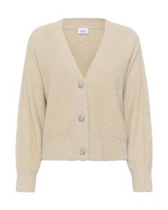 SAINT TROPEZ Вязаный кардиган в бежевом цвете