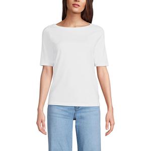 Женский топ Lands End Supima Lands' End, белый