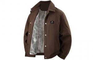 Пуховик Unisex Lapel Thickened ZIAREL, coffee