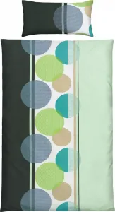 Постельное белье зелено-антрацитово-нефритовое 1x 155x220 см + 1x 40x80 см Erwin Müller