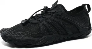 Водные обувь для женщин и мужчин, быстро сохнущая обувь босиком, речная обувь для активного отдыха и спорта ZOOFLEX, черный