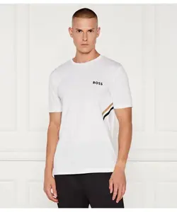 Футболка Tech Toc Slim fit Boss Green, белый