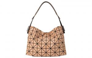 Сумка-багет из винилхлоридной смолы, женская наплечная сумка светло-коричневого цвета ISSEY MIYAKE