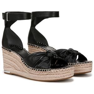 Эспадрильи на танкетке Clementine Franco Sarto, black leather