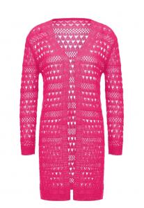 Вязаный кардиган ebeeza Knit Cardigan, цвет neon pink