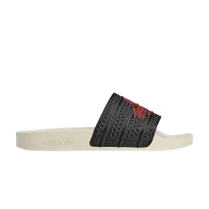 Сандалии adidas 100 Thieves x Adilette Slide 'Black Red', черный