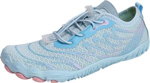 Босоногие кроссовки для походов для женщин и мужчин, быстро сохнущие, водонепроницаемые, противоскользящие, заземляющие, для бега, здоровые спортивные кроссовки, легкие, для пляжа, плавания и активного отдыха на улице Generic, Blue