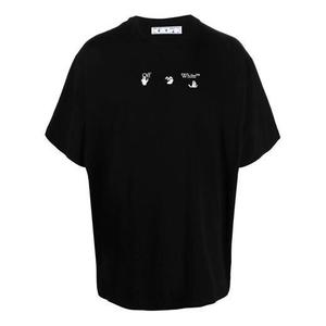 Футболка marker over tee 'black/white' Off-White, черный