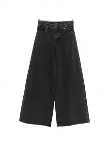 Джинсы Marie клеш с заклепками 7 For All Mankind, серый