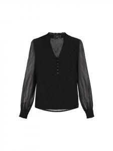 Женская блузка черного цвета faina