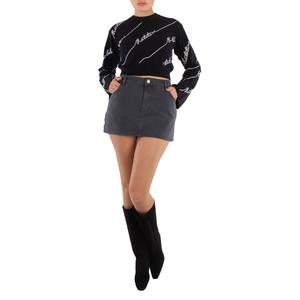 Поворотная тихая тень Мини джинсовая юбка Rotate, Quiet Shade