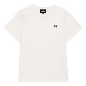 Женская футболка с бантом, легкая, с высокой талией Dalix, Vintage White