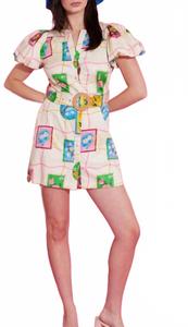 Платье Blakely с принтом в горох Alden Adair, мультиколор