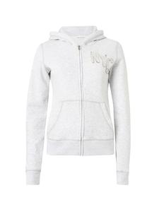 Толстовка с капюшоном на молнии HOLLISTER, светло-серый