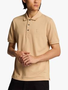 Супертонкая хлопковая поло футболка Lyle & Scott, Stealth Brown