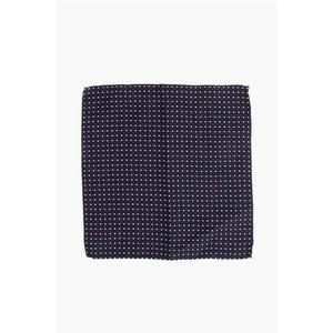 Карманный платок из смесового шелка с геометрическим узором Dsquared2, синий