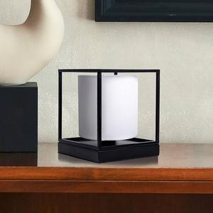 Настольная лампа Näve Beta, гладить/смешанная ткань - 1 пламя - белый