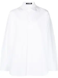 Рубашка с сетчатой вставкой Raf Simons, белый