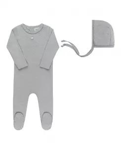 Коллекция ажурных пуговиц в форме сердца и звезды унисекс - комбинезон и чепчик - для малышей Ely'S & Co., синий