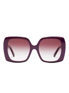 Солнцезащитные очки в квадратной оправе Dolce & Gabbana Eyewear, фиолетовый