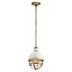 Подвесной светильник Elstead Lighting, 20,4x44,5 см, белый/бронзовый