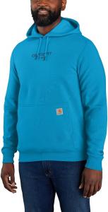 Carhartt мужская толстовка Force Relaxed Fit легкая с логотипом, Atomic Blue