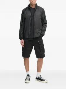 Легкая куртка на молнии с воротником-стойкой Rains, черный