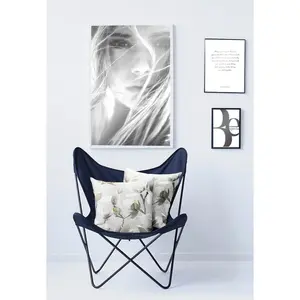 Декоративная подушка 6510 с чехлом и наполнителем, 1 штука Apelt, Grau + geblümt