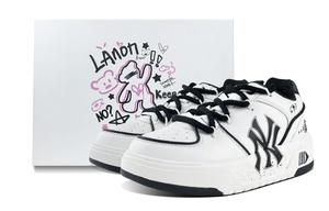 MLB Черно-белые унисекс скейтерские кеды Chunky Liner легкие на низкой подошве