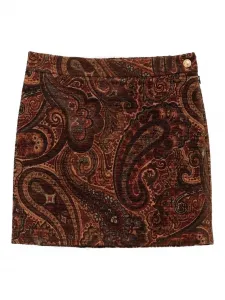 Юбка мини с принтом пейсли CHLOÉ, красный