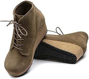 Женские ботильоны Birkenstock Papillio Edith на танкетке, Mud Green