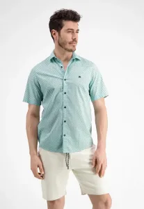 Рубашка с короткими рукавами LERROS "Рубашка с короткими рукавами LERROS *Geometric AOP*", цвет Tinted Aqua