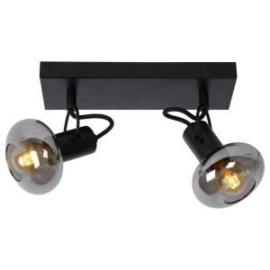 Потолочный светильник Lucide MADEE, черный - сталь - прозрачное стекло - 9 x 18 x 26 см