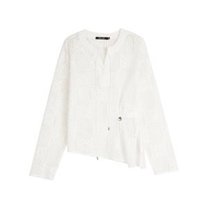 ELLE Футболка Women's White Crew Neck Moderate