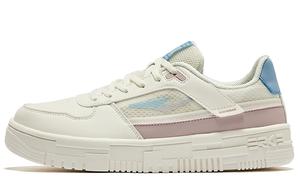 Износостойкие противоскользящие скейтерские туфли низкие женские Acorn Bud White Mist Powder Erke, цвет слоновая кость белый пыльный розовый