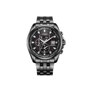 CITIZEN Часы Solar Quartz Movement Stainless Steel Strap Watch Men's Watch Black Dial, AT9127-80E Black