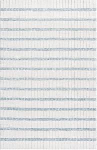 Ковер SAFAVIEH, 122 x 183 см, - коллекция Genre - Ivory & Blue, ручной работы из шерсти, идеально для гостиной, спальни, столовой (GRE552A)