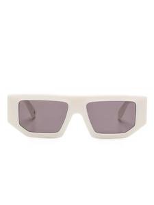 Off-White Eyewear logo-plaque солнцезащитные очки, белый