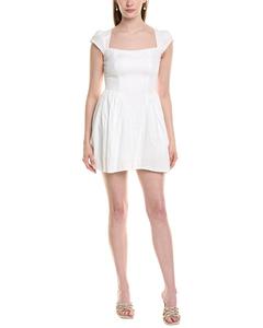 Льняное мини-платье JL LUXE Jl Luxe, белый