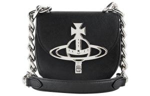Сумка-седло из коровьей кожи через плечо Vivienne Westwood женская черная