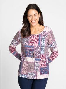 Футболка с принтом в цвете гортензии и голубого цвета. WITT WEIDEN