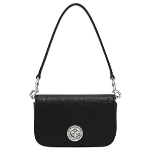 MARC JACOBS Черная женская сумка через плечо малого размера из спилка