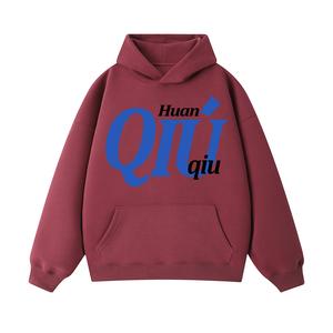 Толстовка Unisex Hooded Moderate Regular HUANQIU, burgundy