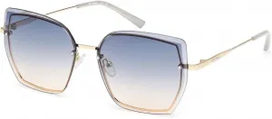 Женские солнцезащитные очки Harley-Davidson геометрической формы, серебристая оправа/линзы с градиентом, Silver