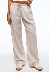 Брюки с эластичным поясом Bershka, Mottled Beige